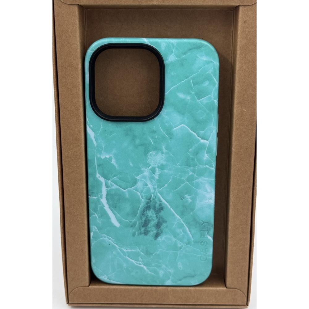 Casely  iPhone 13 Pro Phone Case  "Marble Crush in Aqua"New
